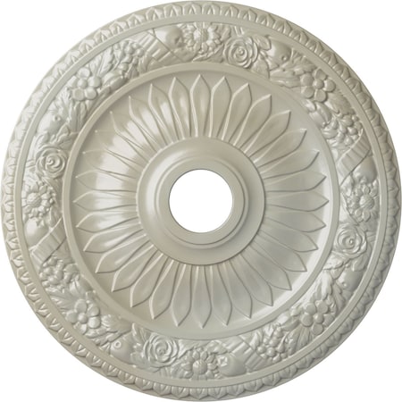 Ekena Millwork Bellona Ceiling Medallion (Fits Canopies up to 3 5/8"), 23 5/8"OD x 3 5/8"ID x 1 1/8"P, Flash Blue CM23BEFBS